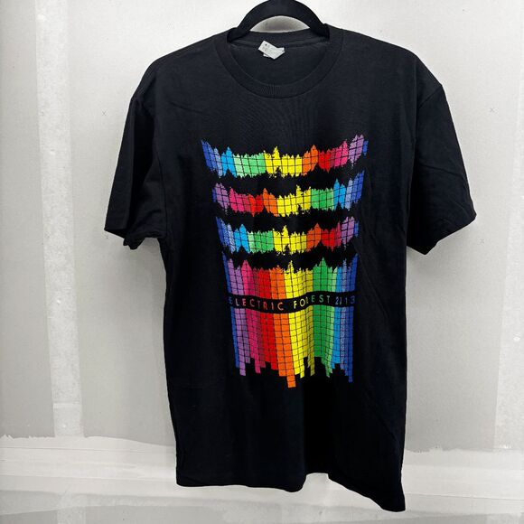 Electric Forest 2013 Music Festival Shirt Rothbury Michigan Rare Black Size M - Picture 3 of 5